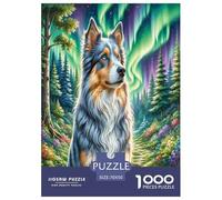 Chien Berger Blue Bay 1000 Piece Puzzle Games for Adults Perfect for Relaxation Jigsaw Puzzle Chien de Compagnie Home Decors for The Whole Family 70x50cm/1000pcs