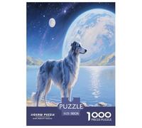 Chien Berger Blue Bay 1000 Piece Puzzle Games for Adults Perfect for Relaxation Jigsaw Puzzle Chien de Compagnie Home Decors for The Whole Family 38x26cm/1000pcs