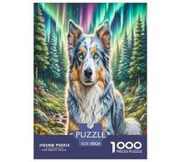 Chien Berger Blue Bay 1000 Piece Puzzle Games for Adults Perfect for Relaxation Jigsaw Puzzle Chien de Compagnie Home Decors for The Whole Family 38x26cm/1000pcs
