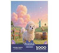 Chien Berger Blue Bay 1000 Piece Puzzle Games for Adults with Extra Fun Challenges Jigsaw Puzzle Chien de Compagnie Home Decors for The Whole Family 70x50cm/1000pcs