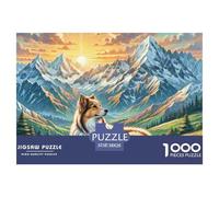 Chien Berger Central-Asiatique 1000 Pièces Puzzle pour Adultes Enfants D'étude Confortables Jouets De Jeu Stimulants La Décoration Moderne 38x26cm/1000pcs