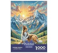 Chien Berger d'Asie Centrale Puzzle 1000 Pieces Cadeau Unique Jeu Éduchatif Challenge Toy À De Qualité Supérieure Peinture Art pour Adultes Et Enfants À Partir De 14 Ans 70x50cm/1000pcs
