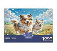 Chien Berger d'Asie Centrale Puzzle 1000 Pièces Jouet Jeu D'Intelligence Décoration Intérieure Jeu Éducatif Challenge Toy Adultes & Enfants des 14 Ans 38x26cm/1000pcs