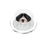 Chien Bernedoodle Rigolo Qui Jette Un Coup d'œil PopSockets PopGrip pour MagSafe