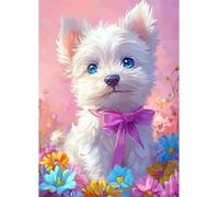 Chien Blanc Puzzle pour Adultes 30 pièces, Puzzles Classiques, Détente & Relaxation, Famille Jeu Puzzles, Puzzle de Décoration