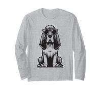 Chien Bloodhound drôle avec Lunettes de Soleil Manche Longue