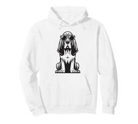 Chien Bloodhound drôle avec Lunettes de Soleil Sweat à Capuche