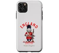 Chien Bobtail Mignon et drôle Londres King's Guard Drapeau Angleterre Coque pour iPhone 11 Pro Max