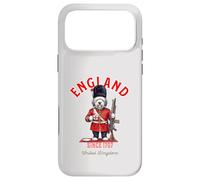 Chien Bobtail Mignon et drôle Londres King's Guard Drapeau Angleterre Coque pour iPhone 17 Pro Max