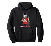 Chien Bobtail Mignon et drôle Londres King's Guard Drapeau Angleterre Sweat à Capuche
