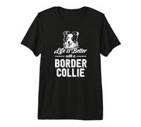 Chien Border Collie Chiot élevage agilité éducation T-Shirt Haut de Gamme