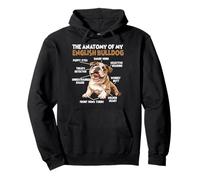 Chien Bouledogue Anglais Amoureux des Chiens Bulldogs Sweat à Capuche