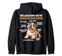 Chien Bouledogue Anglais Amoureux des Chiens Bulldogs Sweat à Capuche