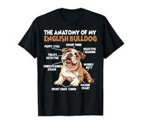 Chien Bouledogue Anglais Amoureux des Chiens Bulldogs T-Shirt
