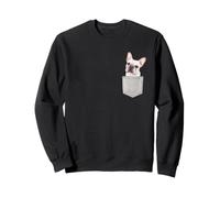 Chien Bouledogue Français en Poche Dog in Pocket Sweatshirt