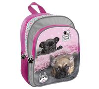 Chien Bouledogue Français et Son Petit Chiot Sac a Dos Junior Cartable École Maternelle et Activités Extrascolaires Cleo & Frank