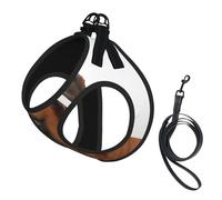 Chien Boxer au Visage Triste,Harnais pour Animaux de Compagnie, Harnais réfléchissant réglable pour Chien,L