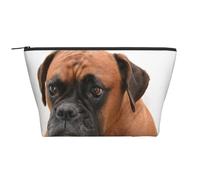 Chien Boxer avec Visage Triste, Trousse de Toilette Trousse de Maquillage Sac à cosmétiques Trousse de Toilette de Voyage Portable
