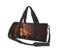 Chien Boxer couché Cool, Sac de Voyage de Grande capacité, Sac à Main Rond, Sac de Voyage de Sport, fourre-Tout, Sac de Fitness