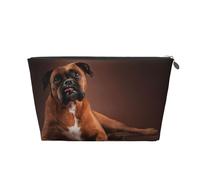 Chien Boxer couché Cool, Trousse de Toilette Trousse de Maquillage Sac à cosmétiques Trousse de Toilette de Voyage Portable