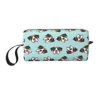 Chien Boxer Fauve Chien Boxer Chien, Trousse de Maquillage Trousse à cosmétiques Trousse de Toilette de Voyage Portable Pochette de Maquillage