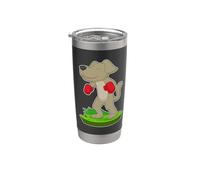 Chien Boxer Gants de boxe Boxe Gobelet isotherme en acier inoxydable double paroi