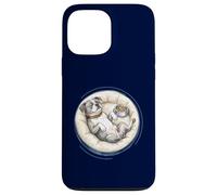 Chien Boxer Mignon avec lit pour Chien + Doublure Pendant Le Sommeil Coque pour iPhone 13 Pro Max