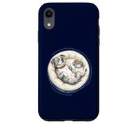 Chien Boxer Mignon avec lit pour Chien + Doublure Pendant Le Sommeil Coque pour iPhone XR