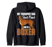 Chien Boxer Sweat à Capuche