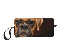 Chien Boxer, Trousse de Maquillage Trousse à cosmétiques Trousse de Toilette de Voyage Portable Pochette de Maquillage