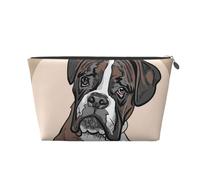 Chien Boxer, Trousse de Toilette Trousse de Maquillage Sac à cosmétiques Trousse de Toilette de Voyage Portable