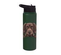 Chien Boykin Spaniel Funny Peeking Swamp Caniche LBD Stainless Steel Insulated Water Bottle