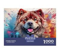 Chien-Breed-Chow-Chow-Dessin animé Puzzle 1000 Pièces Adultes Enfants intéressant Puzzles 1000 Pièces Défi Jouet Décor À La Maison 70x50cm/1000pcs