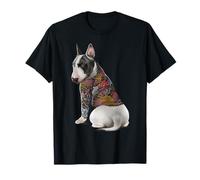 Chien Bull Terrier Tatouage Dragon Japonais Irezumi T-Shirt