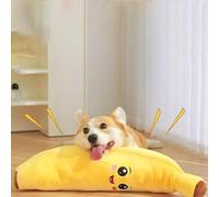 Chien calmant Banane Jouet, Jouet à mâcher en Peluche interactif pour Lutter Contre l'ennui, réduire la Solitude, Machine Lavable et sécheur sûr pour Les Chiens Heureux