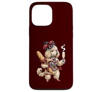 Chien Caniche, Champagne, Drapeau français Coque pour iPhone 13 Pro Max