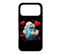 Chien Caniche Jour de la Terre câlin Amour propriétaire étreignant la planète Amant Maman Coque pour iPhone 17 Pro Max