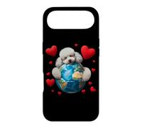 Chien Caniche Jour de la Terre câlin Amour propriétaire étreignant la planète Amant Maman Coque pour iPhone Air