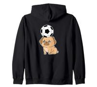 Chien Carlin avec Ballon de Football Sweat à Capuche