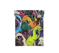 Chien Carlin drôle de Dessin animé, Sac de Rangement pour Femmes, Portefeuille supérieur à Presser, Petit Porte-Monnaie, Pochette de Changement
