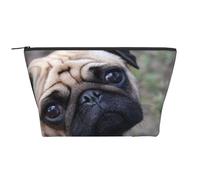 Chien Carlin drôle, Regarde-toi, Trousse de Toilette Trousse de Maquillage Sac à cosmétiques Trousse de Toilette de Voyage Portable
