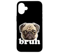 Chien Carlin Says Bruh drôle et Humoristique Coque pour iPhone 16 Plus