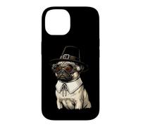Chien Carlin Vintage rétro Dinde Jour dîner Automne récolte Coque pour iPhone 14