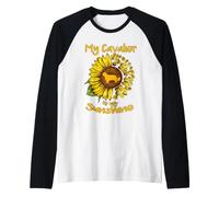 Chien Cavalier est Mon Rayon de Soleil Tournesol Chien Manche Raglan