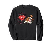 Chien Cavalier King Charles Épagneul Cœur Valentine Sweatshirt