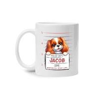 Chien Cavalier King Charles Spaniel Mug Céramique Tasse À Thé Durable Tasse À Café Cadeaux Amusants Pour Bureau Anniversaire Collègue 330Ml