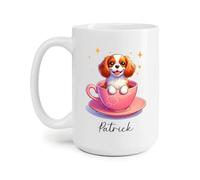 Chien Cavalier King Charles Spaniel Mug Durable Tasse À Thé Drôle Tasse À Café Cadeau Mignon Pour Pâques Noël Anniversaire 330Ml