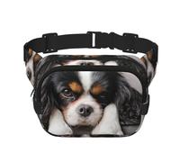 Chien Cavalier King Charles Spaniel,Sac Banane carré Double Couche, Sac de Poitrine