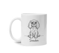 Chien Cavalier King Charles Spaniel Tasse À Thé Durable Mug Céramique Tasse À Café Cadeau Mignon Pour Collègue Noël Pâques 330Ml