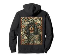 Chien Cavalier Vintage Noir et Tan Sweat à Capuche